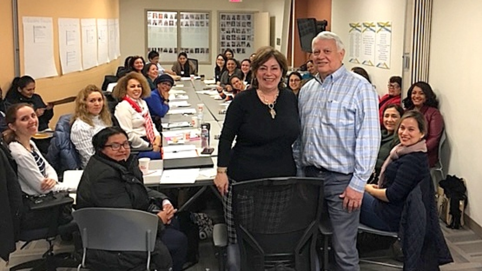 Andres Tobar and Rosalia Fajardo at SEEC Training Class
